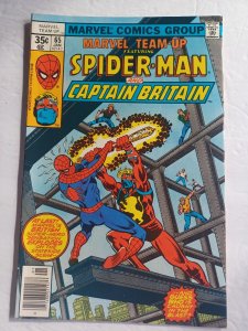 Marvel Team-up #65  1st Captain Britain In US/1st Cameo Arcade - 1977 - VF