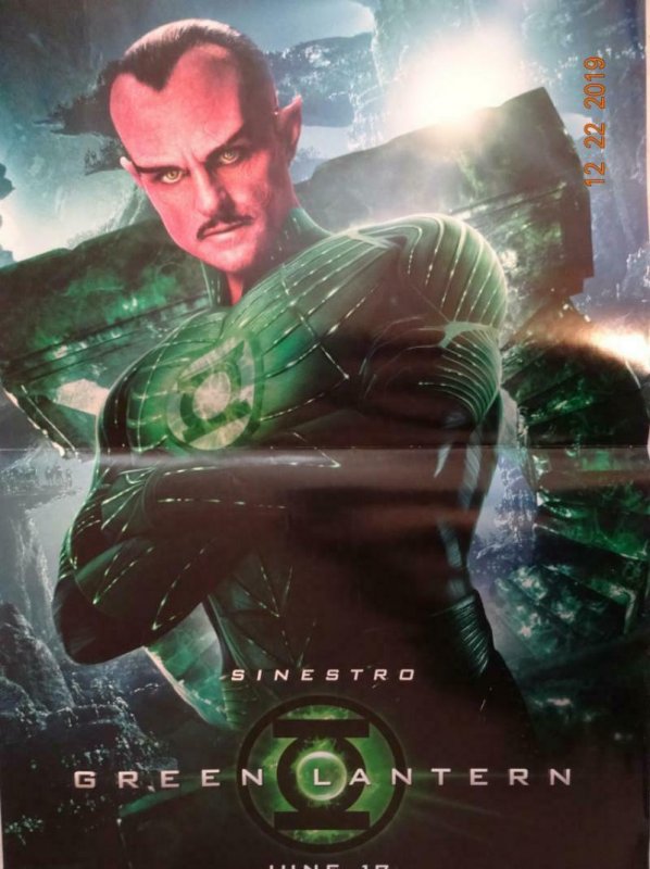 GREEN LANTERN Promo Poster, 11 x 17, 2017, DC Sinestro  Unused 388