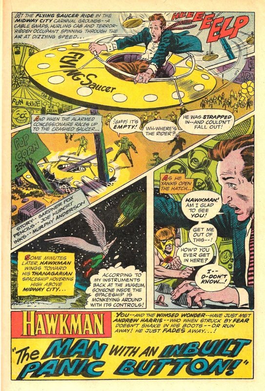 THE ATOM and HAWKMAN #40 (Dec1968) 7.5 VF-  Joe Kubert! Murphy Anderson!