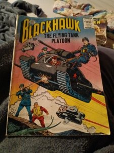 BLACKHAWK Quality comics #106 NOV 1956 FLYING TANK PLATOON COVER DICK DILLIN