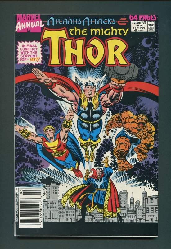 Thor Annual #14 / 8.5 VFN+  Newsstand  1989