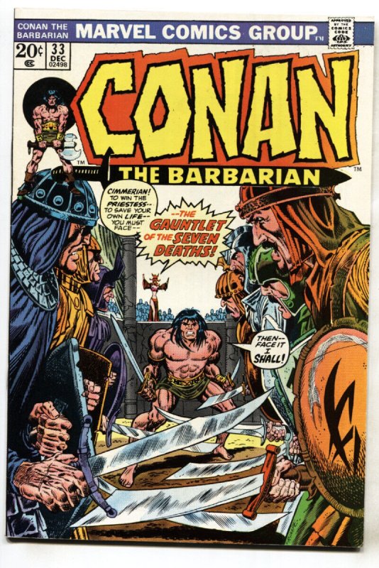 CONAN THE BARBARIAN #33-1973-MARVEL-comic book-VF
