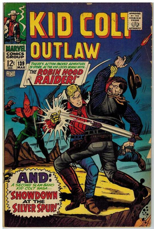 KID COLT OUTLAW 139 VG-F Mar. 1968