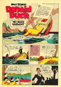 4 COLOR #318 DONALD DUCK in No Such Varmint ('51) 8.5 VF+  Carl Barks!