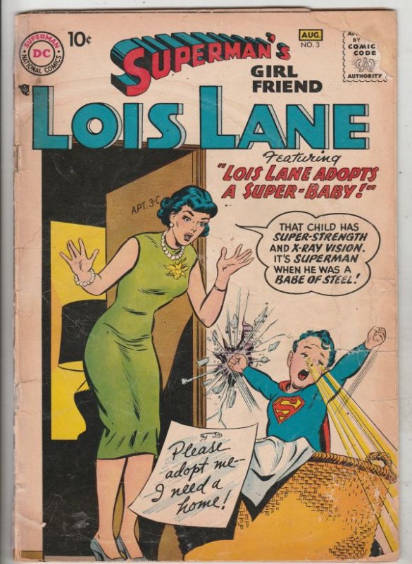 Lois Lane, Superman's Girlfriend  #3 (Aug-58) GD- Affordable-Grade Superman, ...