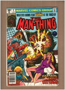 Man-Thing #8 Marvel Comics 1980 Chris Claremont Bottom Cover Detached