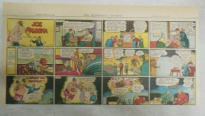 (18) Joe Palooka Sunday Pages by Ham Fisher 1947 Size: 7.5 x 15 inches