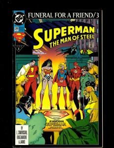 9 Comics Action 685 686 Superman 1 Man of Steel 20 21 Adv. 498 499 500 Trib. HY3