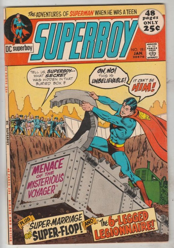 Superboy #181 (Jan-72) VF/NM High-Grade Superboy