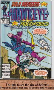 SOLO AVENGERS #1 (Dec 1987) Sharp VFNM 9.0, white!