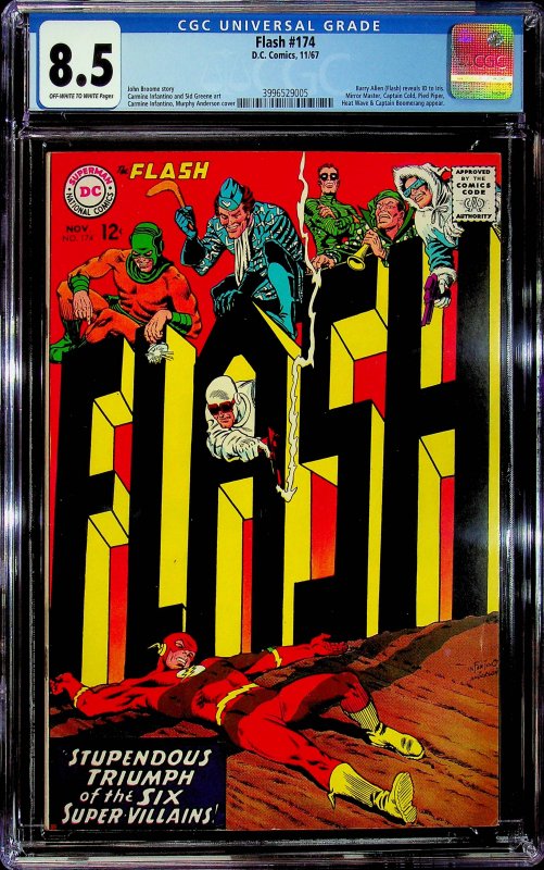 The Flash #174 (1967) - CGC 8.5 - Cert #3996529005