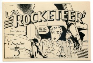 DAVE STEVENS Postcard, ROCKETEER, 1982, more in store, 'Chapter 5'