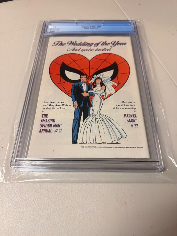 Uncanny X-Men # 221 CGC Graded 9.8 Marvel Comic Book Wolverine Mr. Sinister JH30