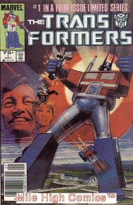 TRANSFORMERS   (1984 Series)  (MARVEL) #1 NEWSSTAND Very Fine Comics Book 