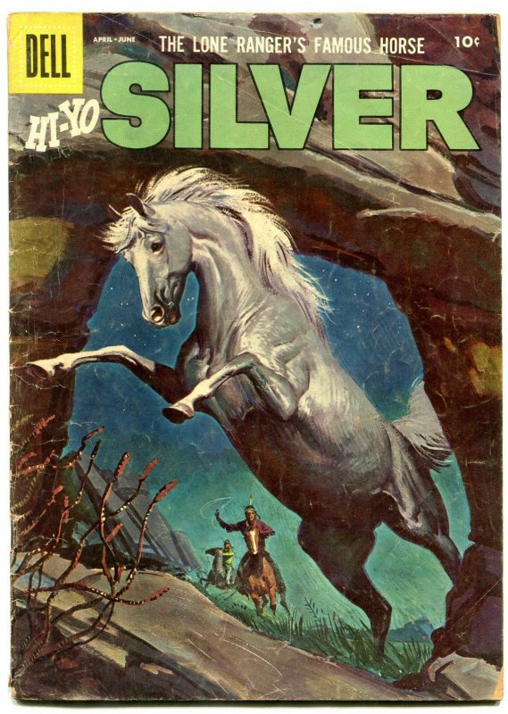 Lone Ranger's Famous Horse Hi-Yo Silver #18 1956- Dell Western comic- G/VG