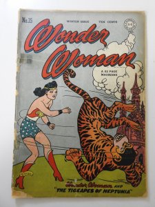 Wonder Woman #15 (1945) FR/GD Condition see description