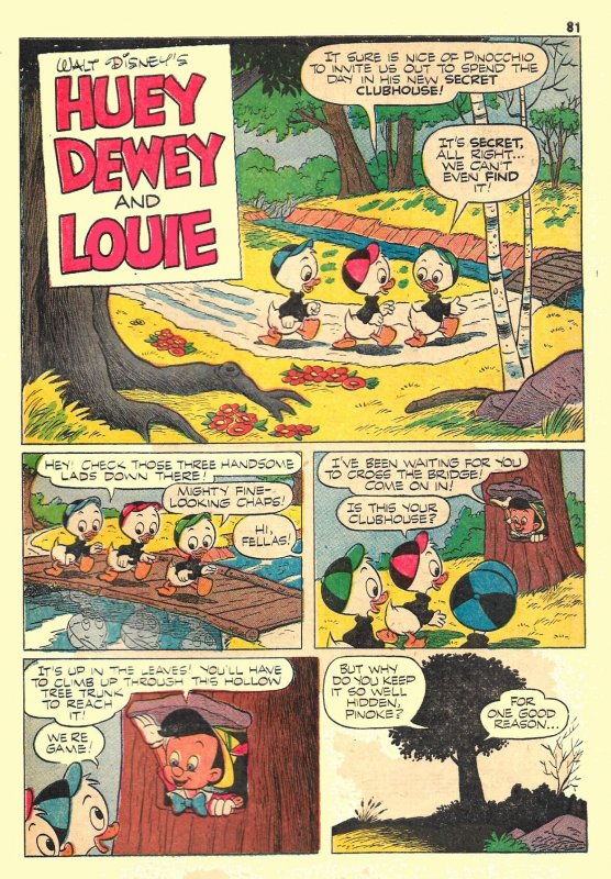 WALT DISNEY'S VACATION PARADE #5 (JULY 1954) 4.0 VG 100 Pgs! 12 Disney S...