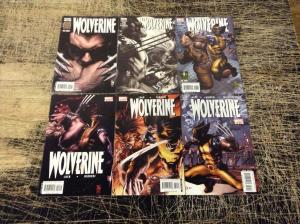 6 Wolverine Marvel Comic Books # 50 51 52 53 54 55 X-Men Deadpool X-Force W6