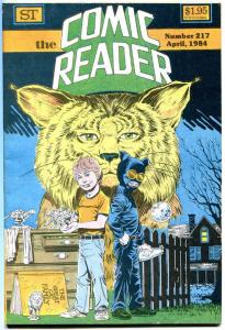 COMIC READER #217, VF, BobCat, Green Lantern, Fanzine, 1984, more in store