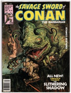 The Savage Sword of Conan #20 (1977) B&W Classic Magazine! [NSC•ECA6]