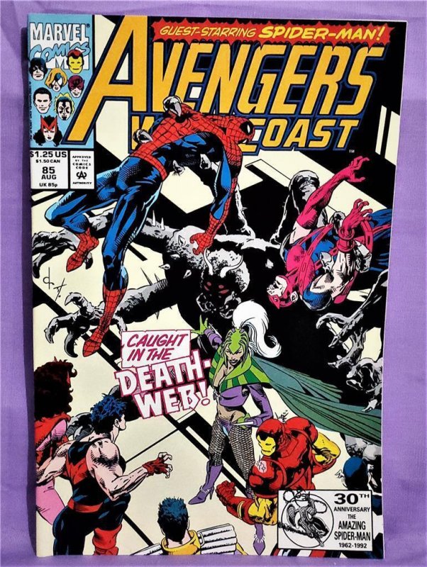 AVENGERS WEST COAST #82 - 88 Annual #7 Spider-Woman Origin Marvel Comics