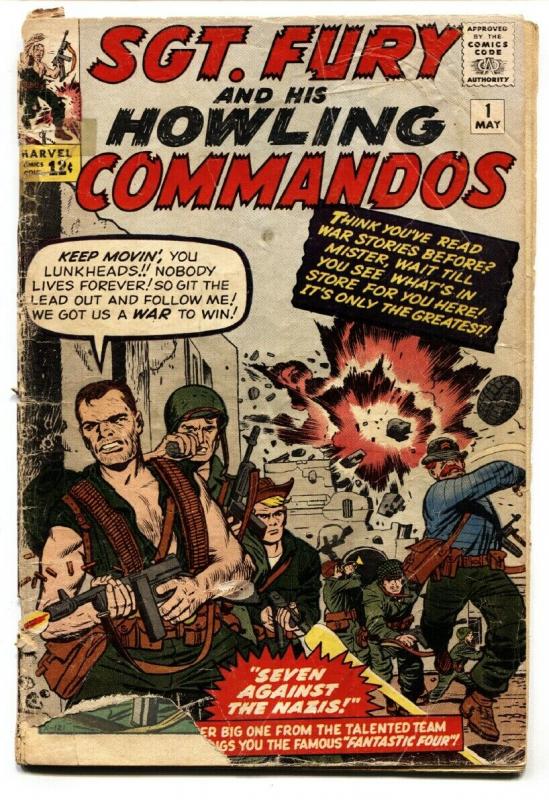 Sgt. Fury And His Howling Commandos #1 FR/G 1963-Marvel First issue comic