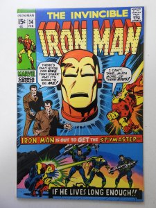 Iron Man #34 (1971) Double Cover VF, VF+ Condition!