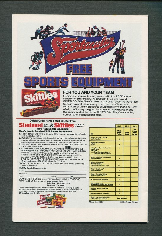 Alpha Flight #40  / 9.0 VFN/NM / Newsstand /  November 1986