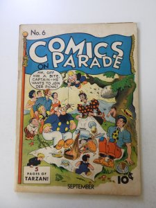 Comics on Parade #6 (1941) VG+ condition rusty staples