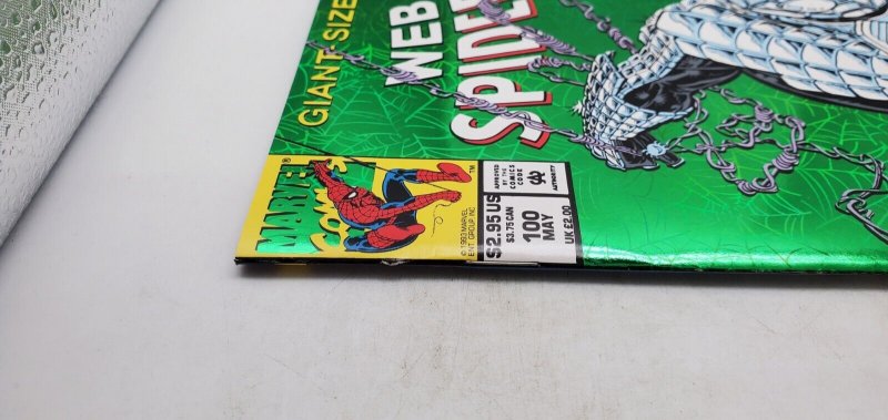 Web of Spider-Man #100 (1993) Foil Cover, NM/MT