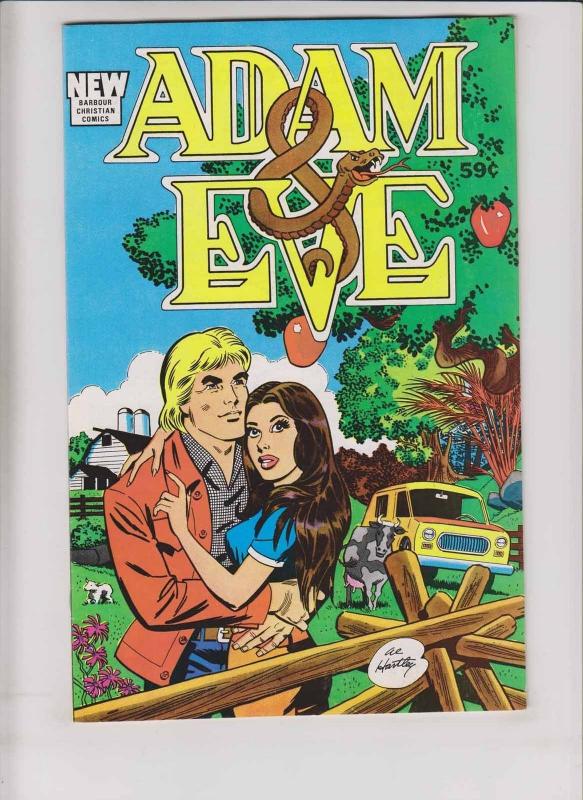 Adam & Eve #1 VF barbour christian comics - al hartley - 1988 edition (59 cents) 