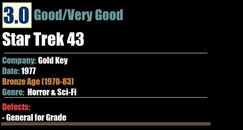 Star Trek 43 (1977) GD/VG Bronze Age Gold Key comic