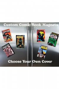 Custom Comic Book Cover Magnets: Handmade Comic Art (Set of 3)