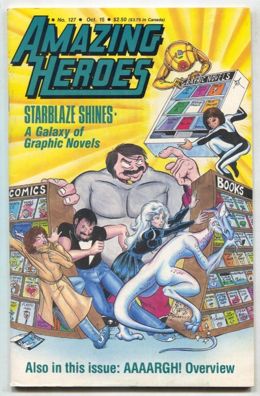 Amazing Heroes #127 1987- Starblaze-fanzine VF
