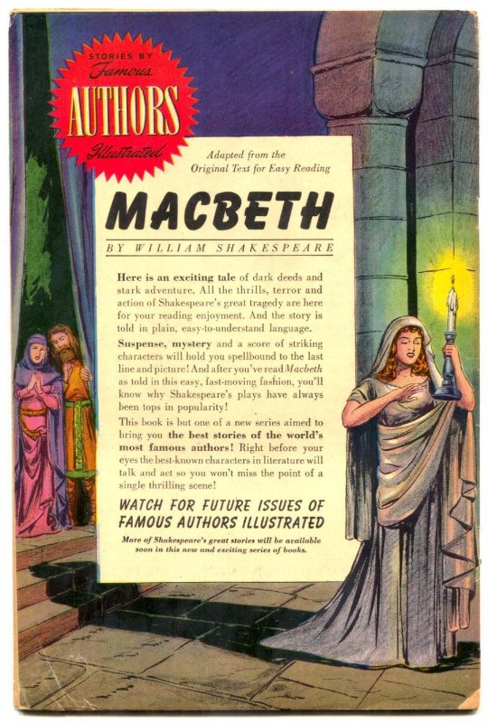 Stories by Famous Authors Illustrated #6 1950- MACBETH- SOTI vg-