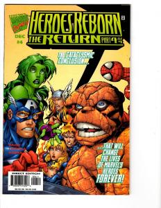 4 Heroes Reborn The Return Marvel Comic Books # 1 2 3 4 Avengers Thor Hulk BH25