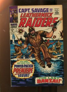 CAPT SAVAGE & HIS LEATHERNECK RAIDERS #1 (7.0) THE LAST BANZAI! 1967~