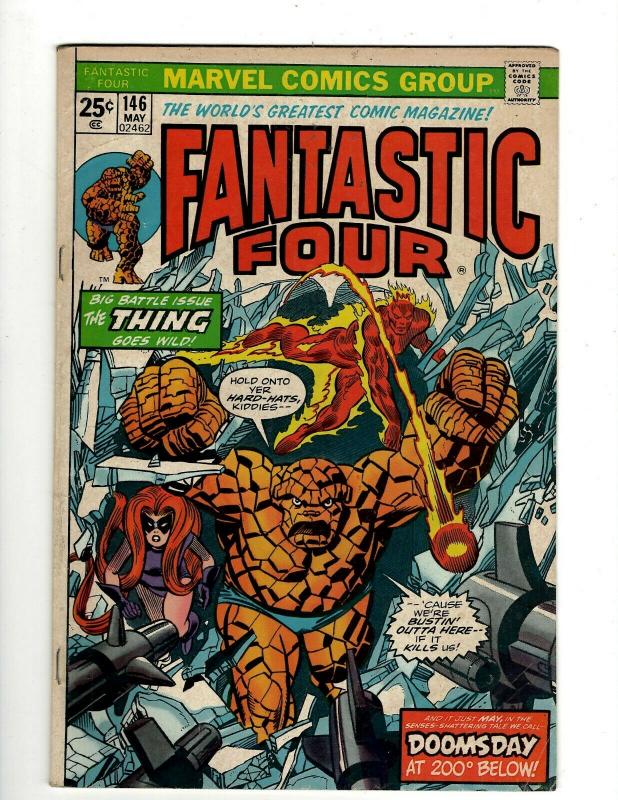 Lot of 8 Fantastic Four Marvel Comic Books #146 147 149 150 151 152 153 154 GK18