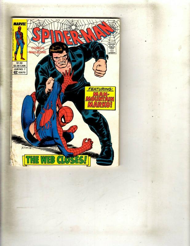 Lot of 9 Spider-Man Magazines #2 3 4 4 6 6 7 13 The Amazing Spider-Man #3 WS15