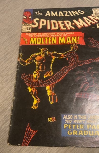 The Amazing Spider-Man #28 (1965)1st molten man see description