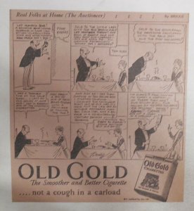 Old Gold Cigarette Ad: 3 Claire Briggs Old Gold Comic Ads 1927 Size 8 x 9 inches