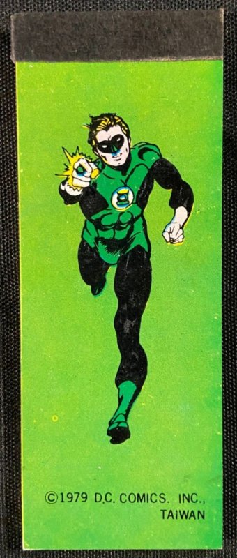 VINTAGE 1979 DC COMICS 1.5 x 4 MINI NOTE PAD GREEN LANTERN