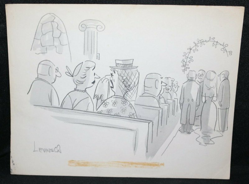 Funeral Gag - Signed art by Fred Levinson