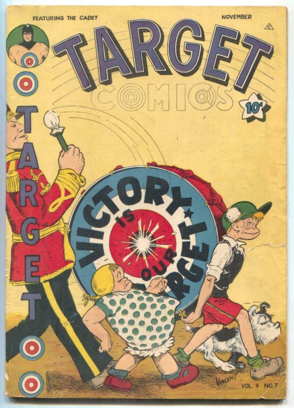 Target Vol. 4 #7 1943-Victory cover- Chameleon VG