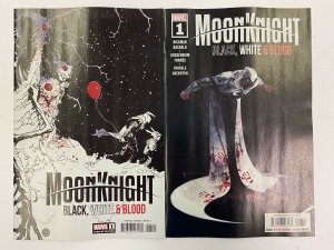 MOON KNIGHT BLACK WHITE & BLOOD #1 CVR A + B BACHALO VAR NM 1st App Last Priest 