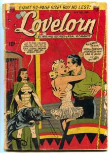 Lovelorn #9 1950- Blank Panther attack- incomplete romance comic