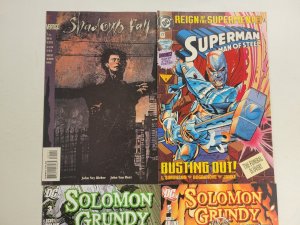 4 DC Vertigo Comics #3 5 Solomon Grundy #22 Man of Steel #1 Shadows Fall 9 TJ29