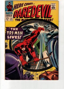 Daredevil #22 (1966) High-Grade VF+ 1st Tri-Man Gene Colan Art! Utah CERT!