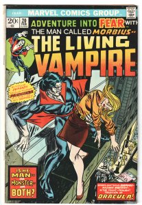 Adventure into Fear #20 (1974) Morbius begins! MARK JEWELER VARIANT!