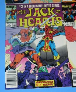 The Jack of Hearts Mini Series #1,2,3,4 VF+ Marvel Bronze Age Comic Superhero